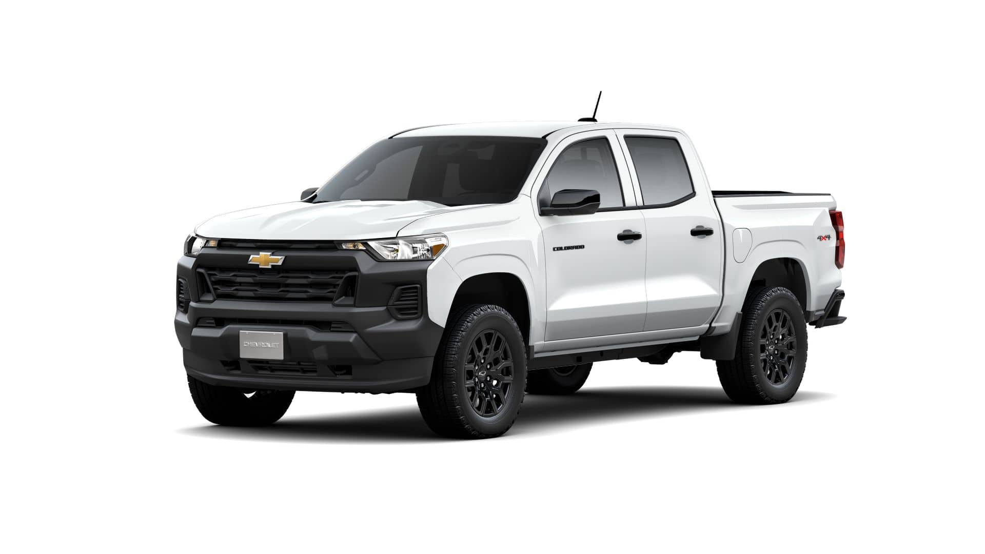 2026 Chevrolet Colorado WT in Summit White — front three-quarter view
